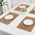 thumbnail image 6 of Unique Bargains Table Placemats 6 Pcs Polyester Placemats for Dining Table Decor Coffee, 6 of 6
