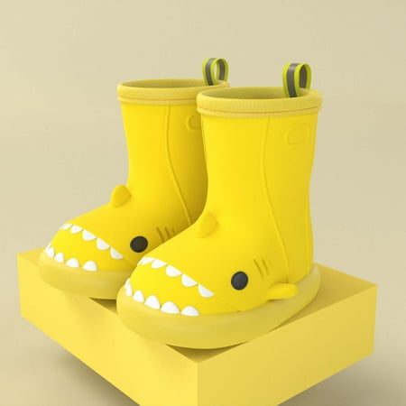 

Wodofoxo Promotion 3D Cartoon Shark Children s Rain Boots Baby Boys Girls Non-slip Rain Boots Water Shoes Waterproof Children s Rubber Shoes