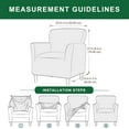thumbnail image 4 of LKJYER Armchair Slipcovers Printed Chair Covers Armchair 1-Piece Stretch Chair Covers for Living Room Nonslip Outdoor Armchair Slipcover Kids Pets Friendly Furniture Protector, 4 of 7