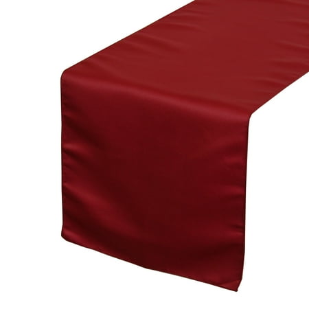 Your Chair Covers 14 X 108 Inch L Amour Satin Table Runner Dark Red For Wedding Party Birthday Patio Etc