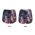 thumbnail image 3 of Balery Astronaut In Cosmic Garden Pantalones cortos deportivos para mujer con forro y dos bolsillos, elásticos, para entrenamiento, gimnasio, yoga-X-Large, 3 of 7