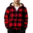 thumbnail image 4 of Turilly Men's Fashion Fleece Jackets Men's Plaid Printed Warm Jacket Outerwear for Fall Winter, 4 of 5