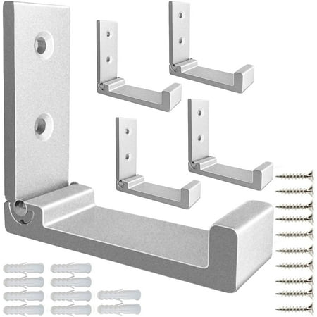 

Folding Coat Hooks 5Pcs Wall Hooks for Hanging Coat Hooks Hardware Heavy Duty Aluminum Alloy Headphone Holder Hooks No Rust Wall Mounted with Screws for Towel Hat Bags Fitness Equipment