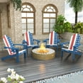 thumbnail image 3 of Dycanpo Folding Adirondack Chairs with Cup Holder, 300lbs Weather Resistant,Beige, 3 of 5