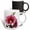 Multicolor, variant on 3drose, Heavenly Pink Hollyhock Malva Flower Floral Painting, 11oz Two-tone Black Mug