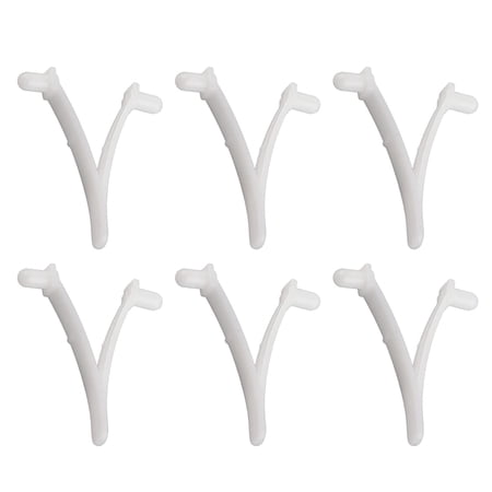 6Pcs Pool Supply Skimmer Butterfly V Clip  Butterfly V Clip Pool Durable Compact Lightweight Resin for Swimming Pool Pole for Swimming Pool Skimmers