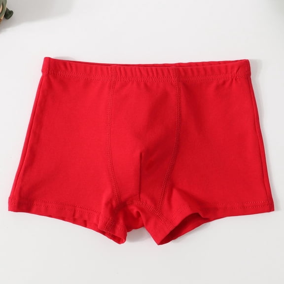 hengsof Boys Basic Solid Boxer Briefs for 6 Months to 8 Years Cotton Soft Stretch Underwear Comfortable Everyday Essential Wear