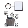 thumbnail image 4 of Gabinete Para Baño Derecho Con Espejo Decorativo VERNIER, 4 of 6