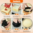 thumbnail image 3 of Patty Maker Prensa para Hamburguesas con 100 Papeles de Cera, Prensa para Hamburguesas, Molde para Hamburguesas de Carne de Res y Vegetales Antiadherente 4 en 1, Gadgets de Cocina para Hacer Patty pa, 3 of 7