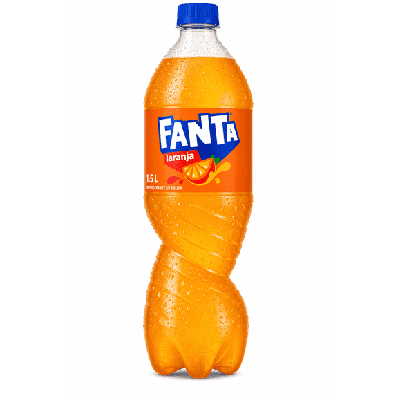 Fanta Orange Soda 1.5L, Imported European Orange Flavored Carbonated Soft Drink, Refreshing Citrus Beverage, Family Size Bottle