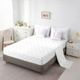 thumbnail image 5 of jejeloiu Monogrammed U Twin Bedding Sets 7-Piece,Cute Bowknot Bowtie Bedding Comforter Set,Light Purple White Sheet Sets,Microfiber Room Decorative Reversible, 5 of 8