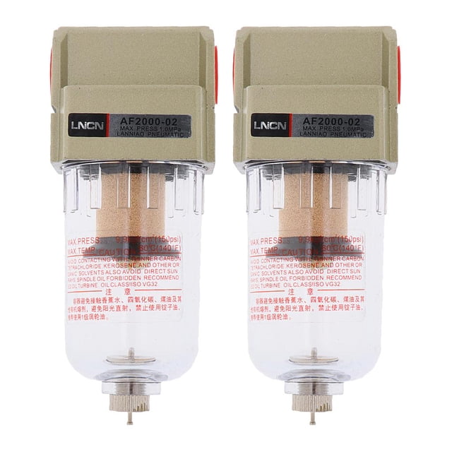 Filtro de Aire Sharpla 2x Compresor de Partículas Humedad de Agua Limpiador de Trampas
