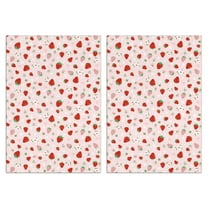Strawberry Kitchen Towels Set Of 2, Absorbent and Soft Dish Towels for Farmhouse Decor, Country Kitchen.