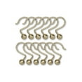 thumbnail image 4 of Utopia Alley Shower Hooks - Shower Curtain Rings for Bathroom - Rust Proof Shower Curtain Hooks for Shower Curtain or Liner - Set of 12, Gold, 4 of 10