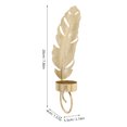 thumbnail image 2 of BEADCEST 2Ud De Pared Forma Hoja En Metal Dorado Para, 2 of 8