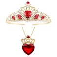thumbnail image 1 of Tiara y collar HEIKLN de corazon rojo Descendientes 3, 1 of 2