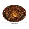 thumbnail image 3 of Fmbmuo Christmas 3D Rugs Optical Illusion Round Low-Profile Christmas Rug 3D Vortex Illusion Rug for Entryway Bathroom Kitchen, 3 of 4