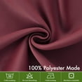 thumbnail image 6 of Christmas Wine Red Window Valance 18 Inches Long - Rod Pocket Thermal Insulated Blackout Curtain Valance for Bedroom Living Room Kitchen Bathroom, One Panel, 52 x 18 Inches Length, 6 of 6