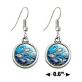 thumbnail image 4 of Shark Ocean Selfie Novelty Dangling Drop Charm Earrings, 4 of 5