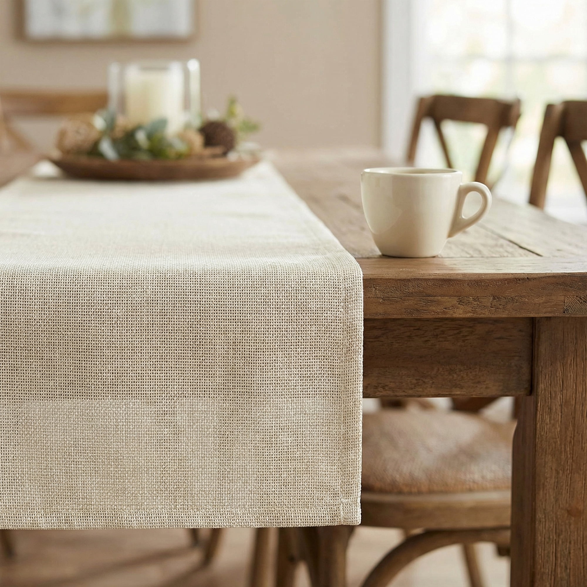 Unique Bargains Birthday Decorations Washable Kitchen Runner Beige 11.8x102.4in