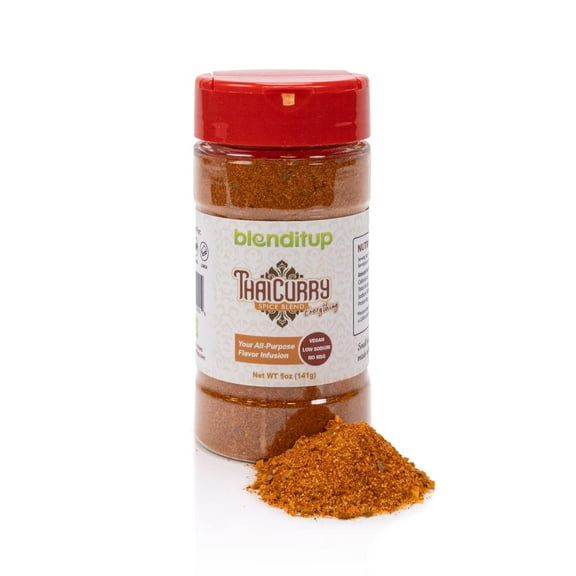 Thai Curry Spice Blend | Gourmet Spices With Sea Salt | Healthy To Add To Any Dish | Low Sodium, No Gluten, No MSG, Vegan | 5 Oz