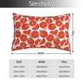 thumbnail image 2 of Yiaed Tomatoes Print Brushed Microfiber Envelope Pillowcases, Standard,Envelope Closure Pillow Cases(No pillow core)-14"x20", 2 of 6