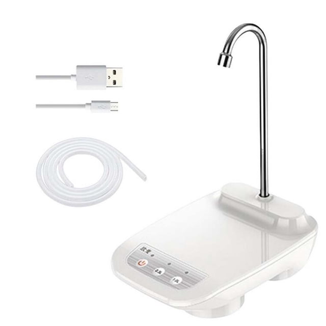 Bewildely Dispensador de agua eléctrico portátil para agua potable Camping hogar Electrodomésticos Blanco