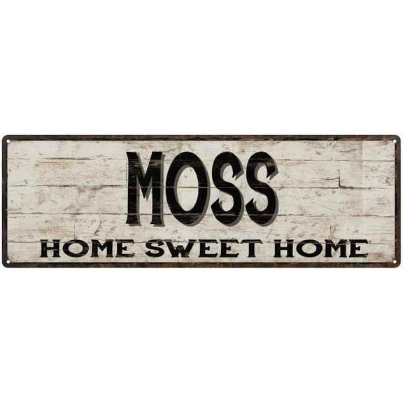 MOSS Rustic Home Sweet Home Sign Gift 6x18 Metal Decor 106180084389