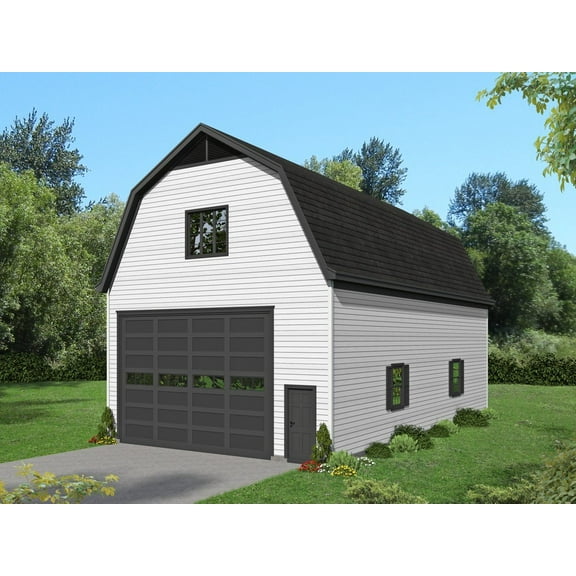 763-9131: Garage Barn & outbuilding 0 Bed, 0 Bath Luxury Home Plan, 913 Sq Ft: Full Blueprints with License to Build by Home Plan Marketplace - Lesuto