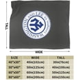 thumbnail image 3 of Washington and Lee University Fleece Blanket, Very Soft Microfiber Flannel Blanket for Couch Warm and Cozy for All Seasons, Black, 3 of 6
