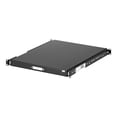 thumbnail image 1 of StarTech.com 1U Sliding Server Rack Mount Keyboard Shelf Tray - 55lbs - 22" Deep Steel Pull Out Drawer for 19" AV, Network Equipment Rack (SLIDESHELFD) - Rack keyboard shelf - black - for P/N: RK1536BKF, RK1836BKF, RK2537BKM, RK3236BKF, RK4236BKB, RK4242BK24, RK4242BK30, 1 of 7