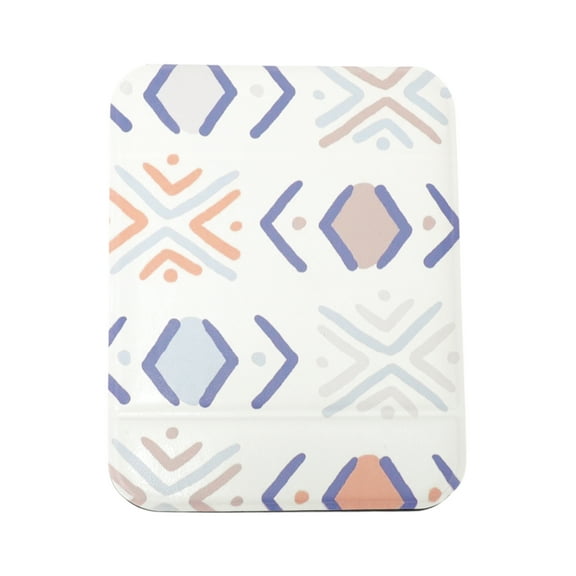 Unique Bargains 1 Pc Women Anti-skid Large Makeup Mirror for Travel Blue Glass