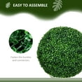 thumbnail image 4 of HOMCOM 2 Pack Artificial Tree Boxwood Topiary Balls for Home Decor, 4 of 9