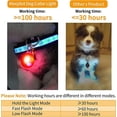 thumbnail image 3 of Collar con luz LED para perro, 8 luces de seguridad coloridas para perros y gatos, resistente al agua, 3 modos de parpadeo (8 pilas adicionales incluidas)., 3 of 5