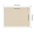 thumbnail image 5 of Kate and Laurel Framed Fabric Pinboard 26 x 20, Neutral Weave Printed Linen Decorative Bulletin Board for Use as a Vision Board or Wall Organization, Bethany White Frame, 5 of 8