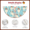 thumbnail image 5 of Bingfone Christmas Tree Skirt Mat Christmas Decoration Interior 36"-White Geese And Flower, 5 of 8