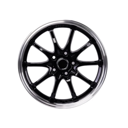 17 X 8 Inch Black Machine Lip Wheels Rim 5x114.3 Wheel ET 30 CB 73.1