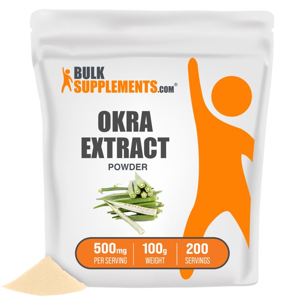 Okra Extract Powder, 500mg Herbal Fiber