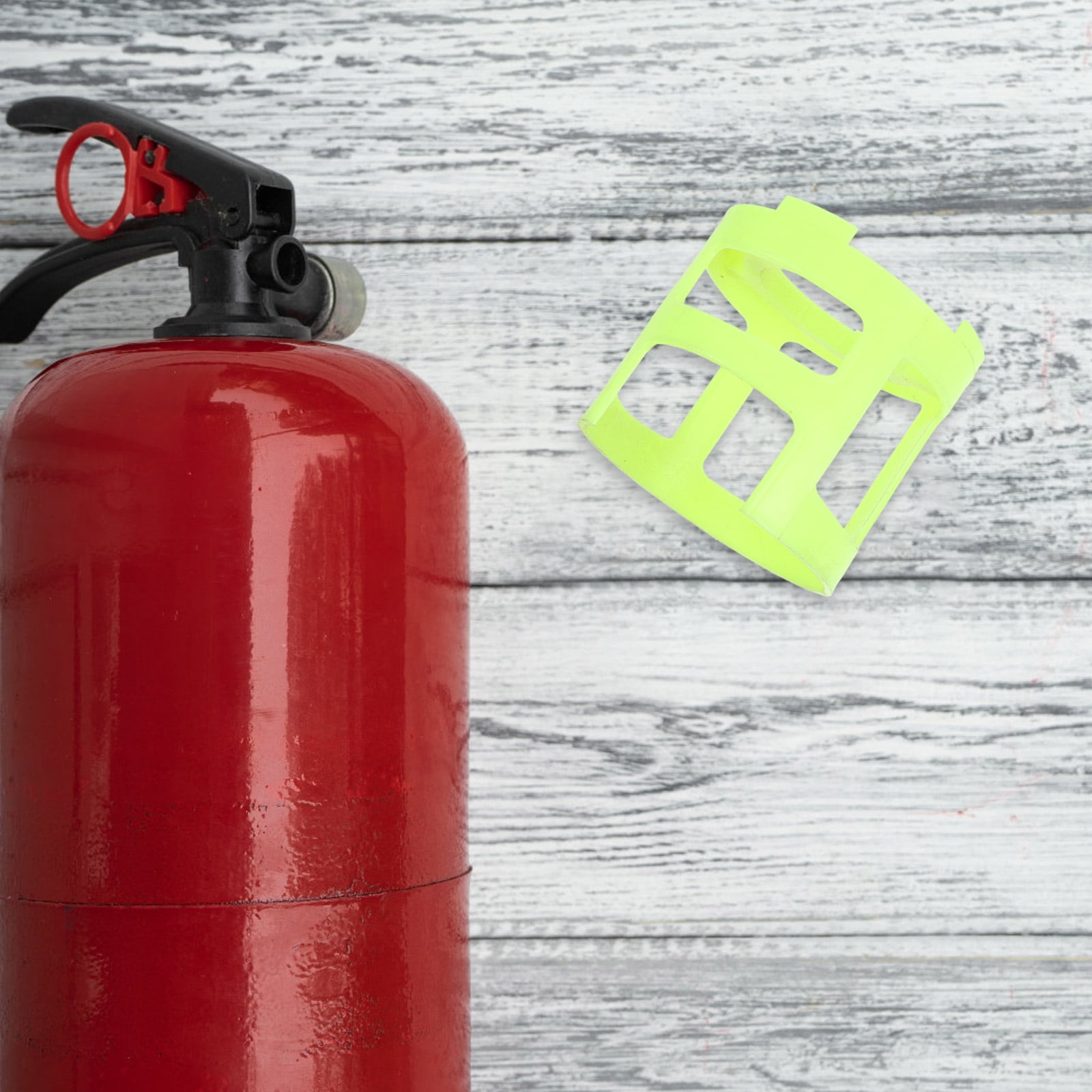 KAKOWELY Fire Extinguisher Head Cover Yellow Plastic 5Pack 4.3in Universal Stand Protection