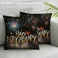 thumbnail image 3 of Nawypu  Happy New Year Pillow Covers New Year Pillow Cases 2024 Happy New Years Throw Pillow Covers Outdoor Couch Sofa Cushion Covers for New Year, 3 of 5