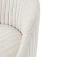 thumbnail image 4 of Manhattan Comfort Leela Solid Wood Frame Swivel Accent Chair in Cream (Set of 2), 4 of 7