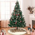 thumbnail image 7 of Rateoe Train Print Christmas Tree Skirt 30" for Xmas Holiday New Year Party Circle Tree Mat Ornaments Decoration, 7 of 7