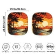 thumbnail image 3 of Uorisanigo Car Sun Shade Sunset Design Portable 2pcs Car Sunshade Side Window Sun Visor Easy to Install Sun Blocker Visor Protector Prevent Dashboard Fades and Cracks, 3 of 7