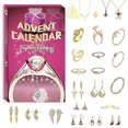 thumbnail image 1 of 24 Grids Christmas Advent Countdown Calendar Rings Necklace Earrings Bracelet Jewelry Blind Box Gift_Perfect Gift, 1 of 5