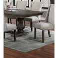 thumbnail image 5 of 9 Piece Dining Set | Ideal for Special Dinners | Oak Finish and Intricate Details | Sturdy Pedestal Table, 5 of 7