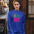 thumbnail image 4 of I Recycle Boys Puff Print Sweatshirt Funny Dating App Humor Single Independent Heart Breaker Relationship Crewneck, 4 of 7