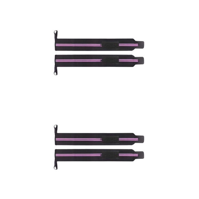 Soidarity Muñequera Optimal Training Fitness Correa acolchada Power Hand Support Band Bar Relief Muñequeras resistentes al sudor Pink Rosado 2piezas