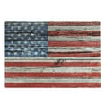 thumbnail image 1 of USA Cutting Board, Fourth of July Independence Day Painted Wooden Panel Wall Looking Image Freedom, Decorative Tempered Glass Cutting and Serving Board, Large Size, Blue Red Beige, by Ambesonne, 1 of 1