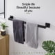thumbnail image 4 of Accesorios para baño Juego de Accesorios de baño de 5 Piezas de Acero Inoxidable 304 Soporte de Pared Negro Mate, 4 of 9