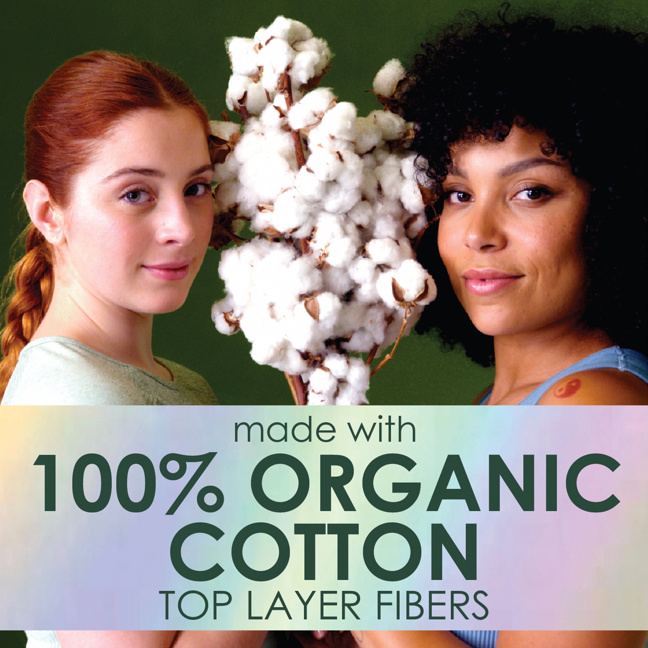 L. Ultra Thin Pads, Organic Cotton Top Layer, Super, 96 Ct